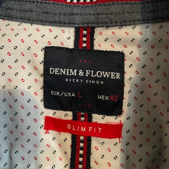 Denim & Flower Anchor Button Down - Picture 3 of 3